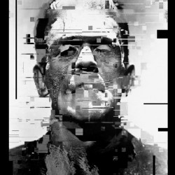 Frankenstein Unique Pixel Abstract Art