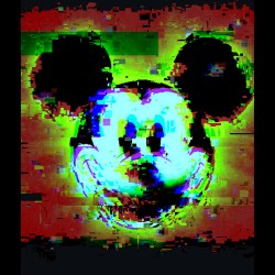 Mickey Mouse Unique Pixel Abstract Art