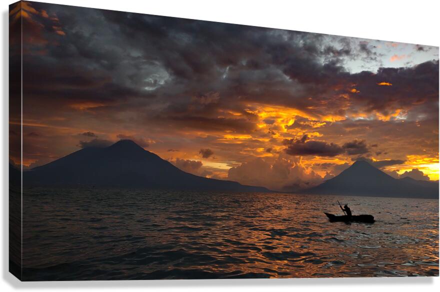 Atitlan Sunset Canvas Print