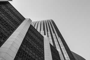 Futuristic abstract architecture faced in Dubai UAE