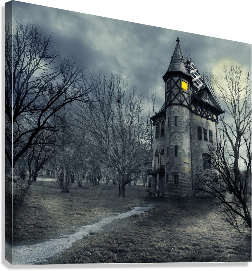 Haunted house Canvas Print