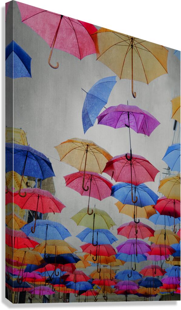 Umbrellas Canvas Print