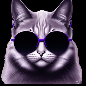 Gato morrom com oculos preto3