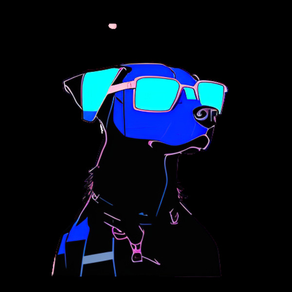 Cachorro com oculos azul by Sonia Ribeiro