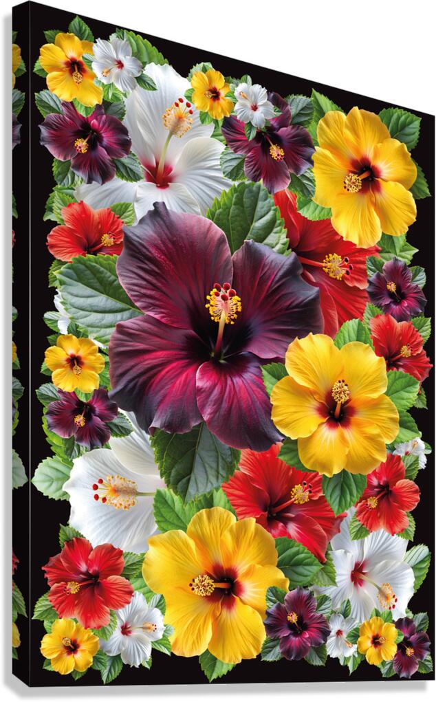 les fleures Canvas Print