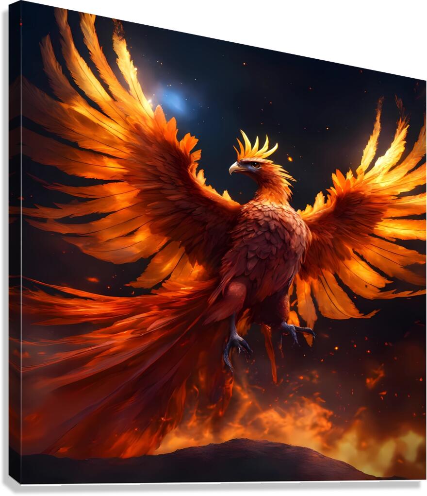 Phoenix Rising Canvas Print