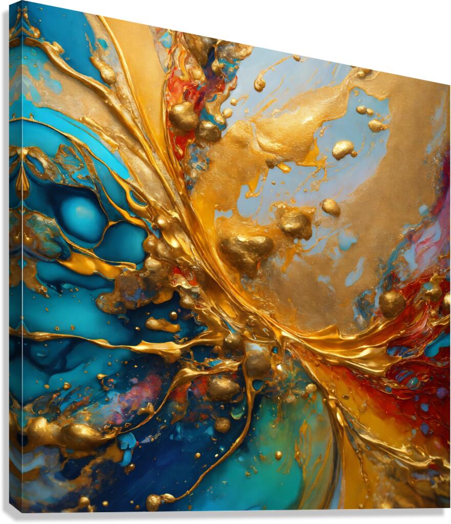 Golden Currents Canvas Print