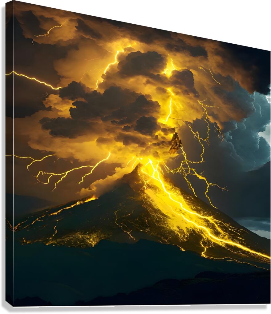 Volcanic Tempest Canvas Print