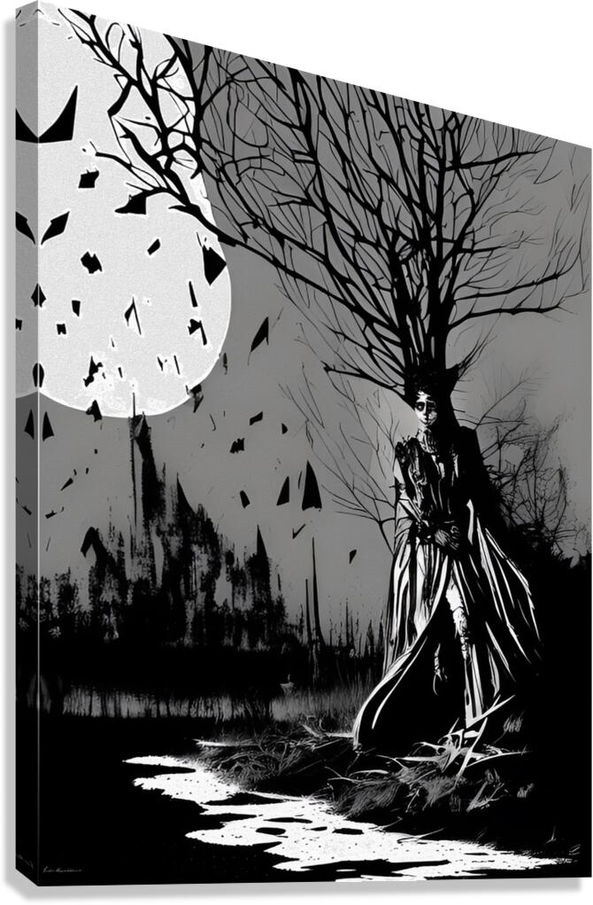 Moonlit Echoes Canvas Print