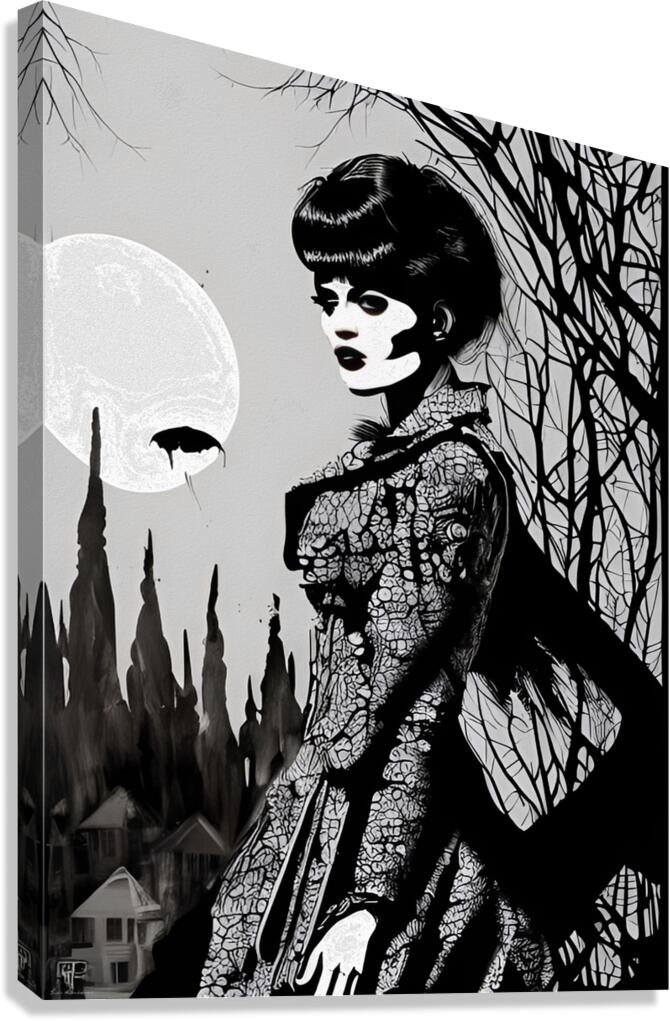 Shadows & Lace Canvas Print