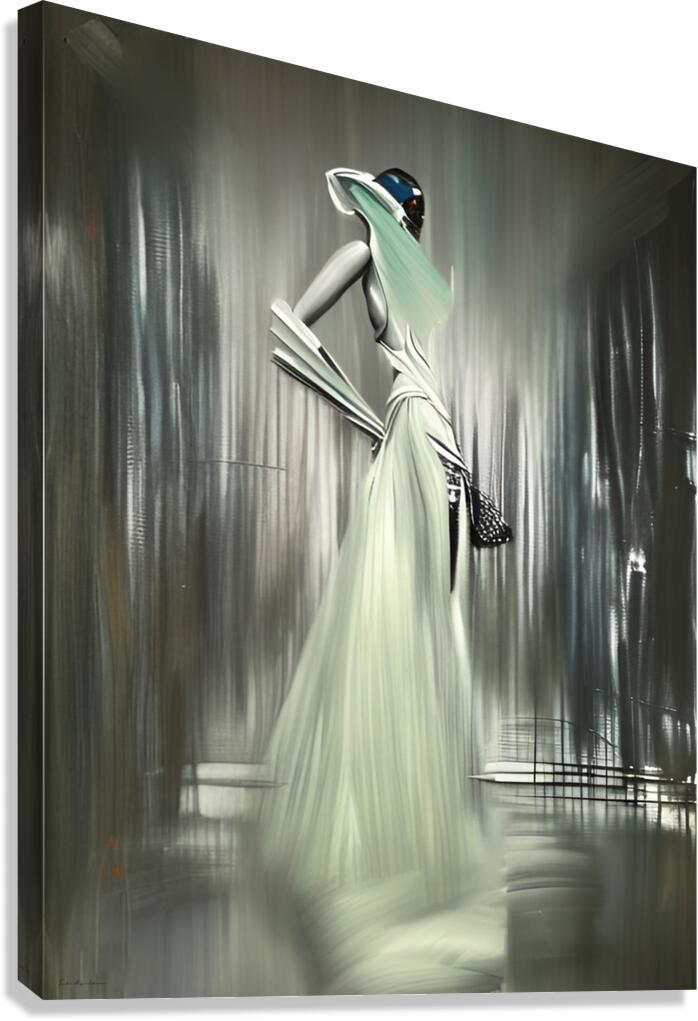 The Dance of Light and Fabric Canvas Print