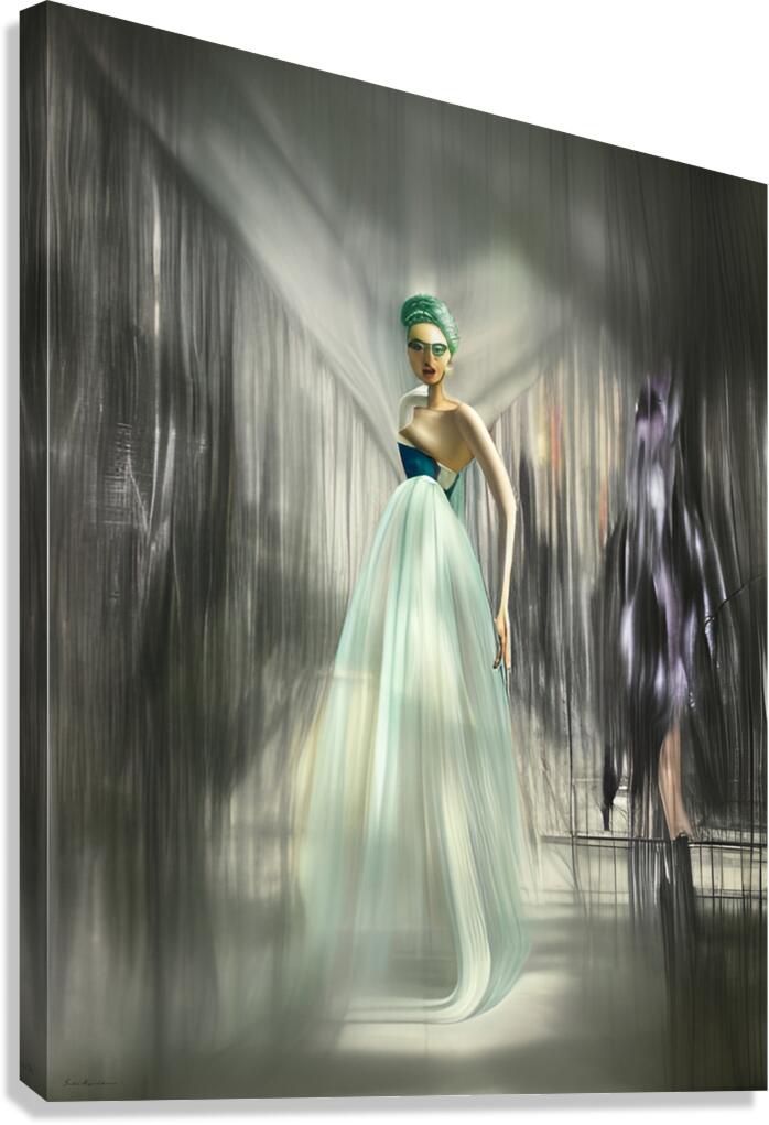 The Whisper of Silk and Steel Canvas Print