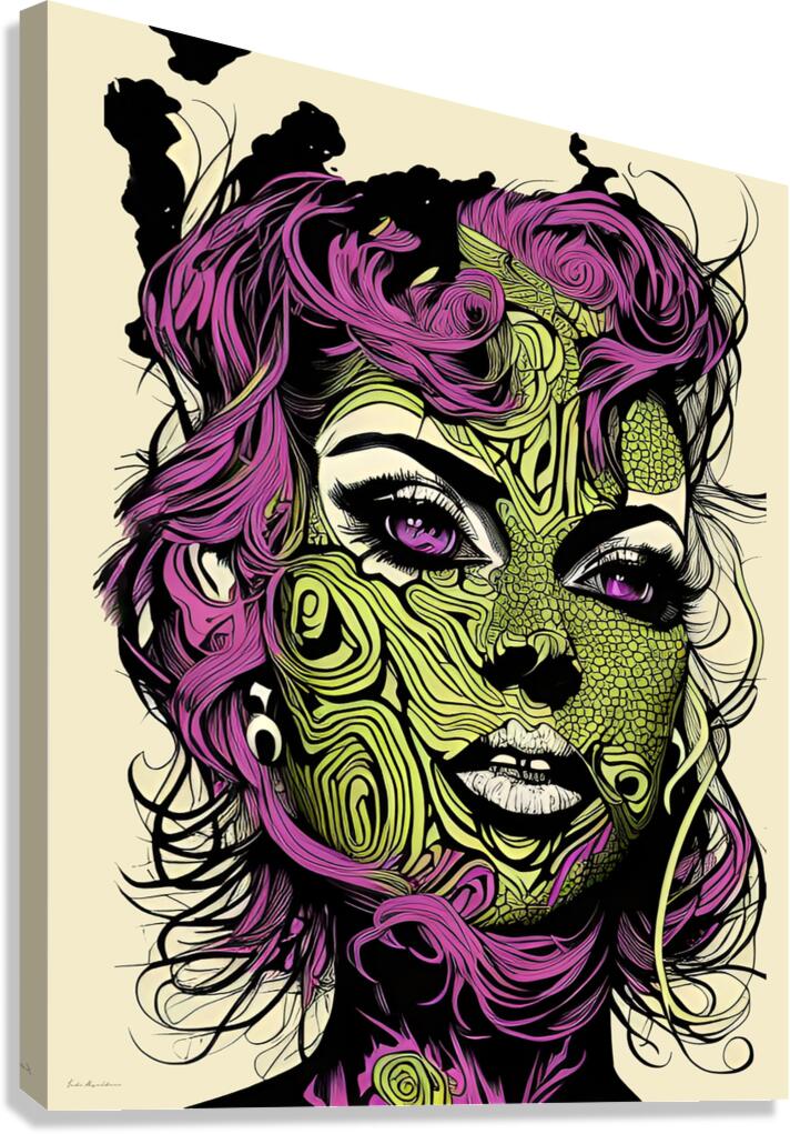 Psychedelic Metamorphosis Canvas Print