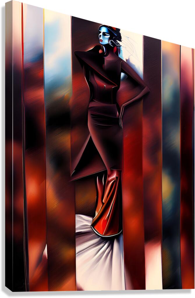 Crimson Catalyst Canvas Print