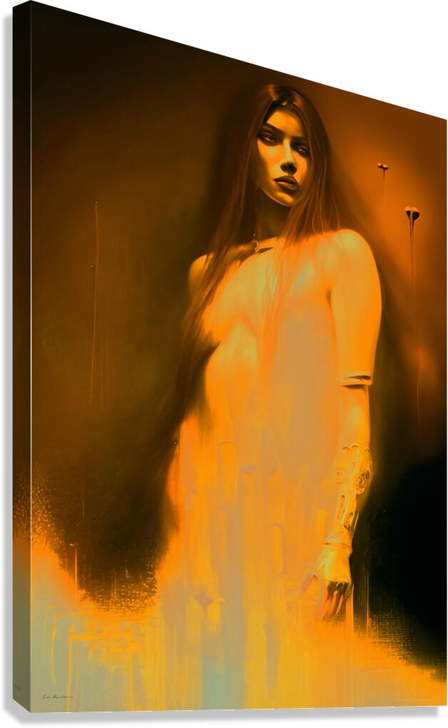 Golden Lumina Canvas Print