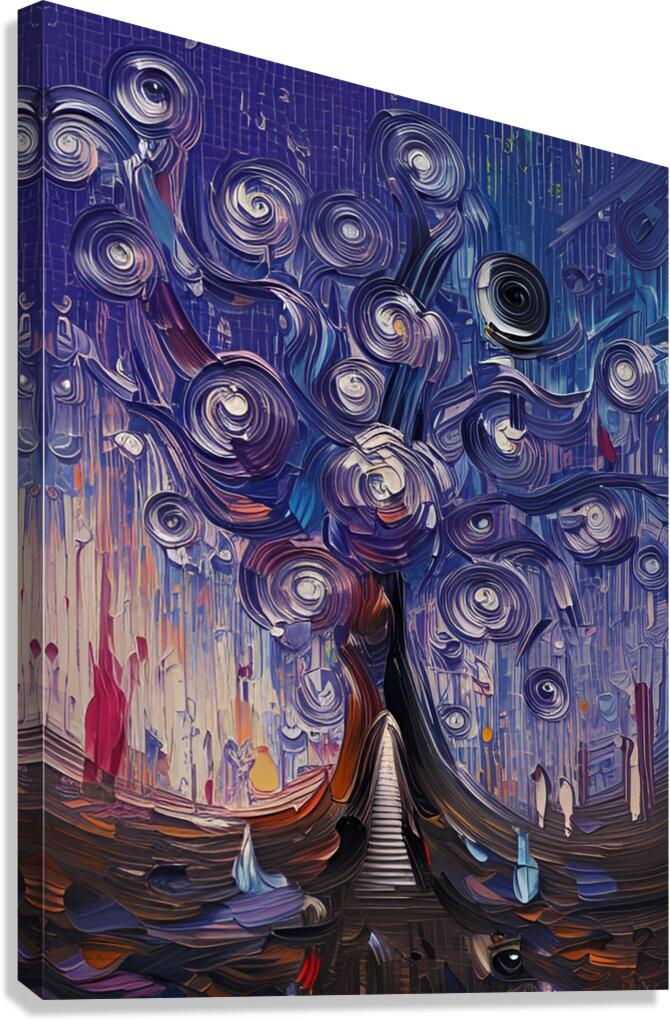 Chromatic Cascade Canvas Print