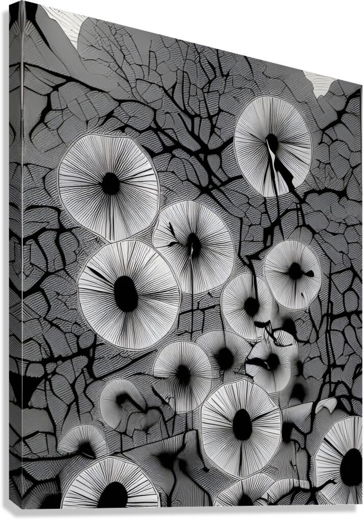 Ebon Bloom Canvas Print