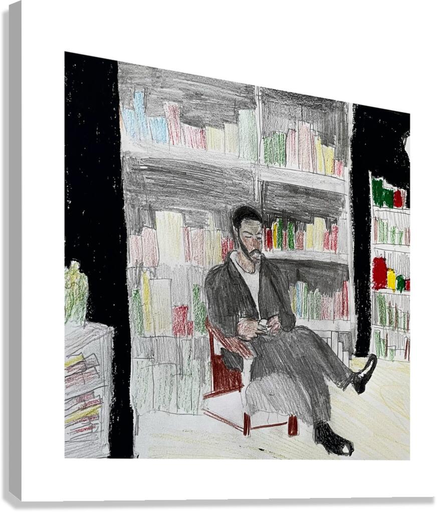 the library Canvas Print