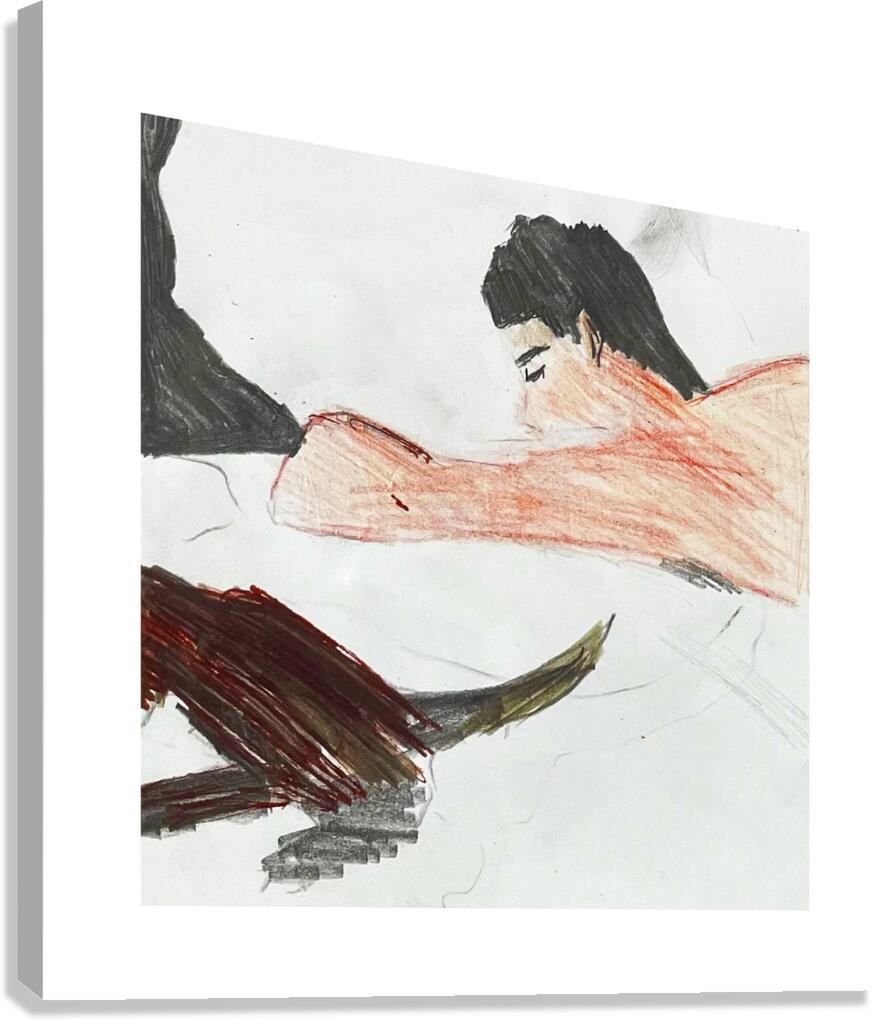 the bed Canvas Print