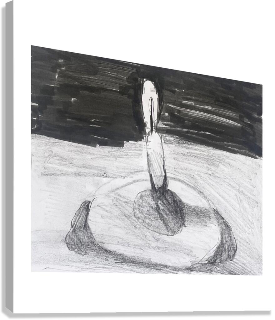 The Candle Canvas Print
