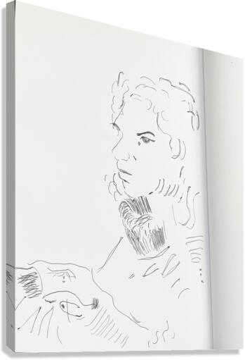 Drawing Canvas Print