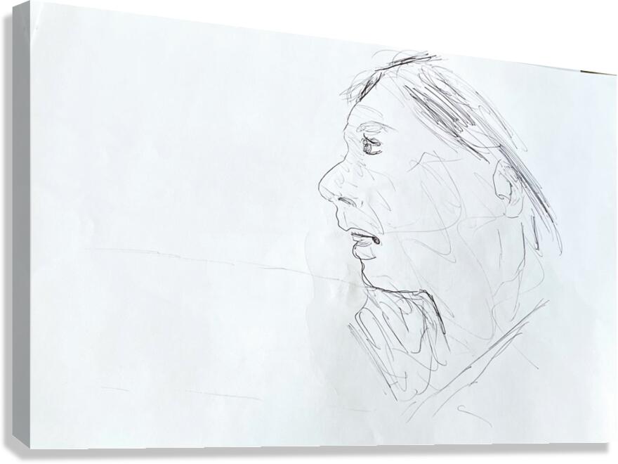 Drawing Canvas Print