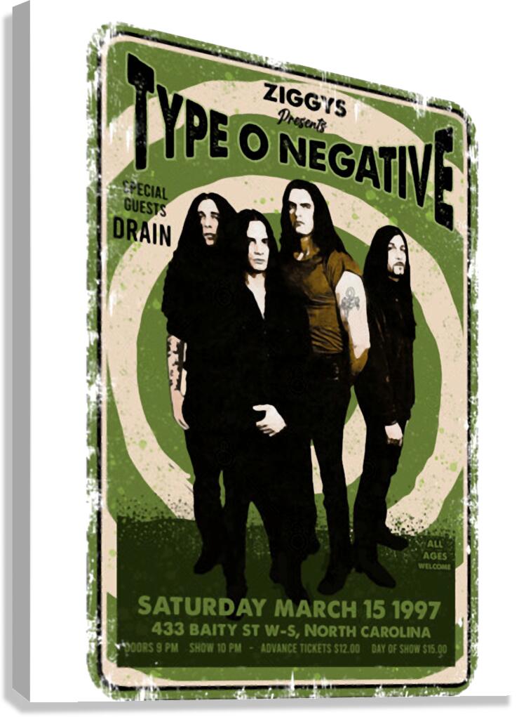 Type O Negative 22 Canvas Print