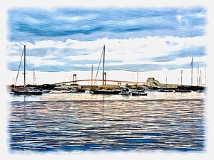Newport RI Bridge SK