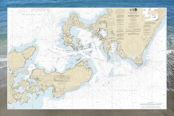 Woods Hole Map Print
