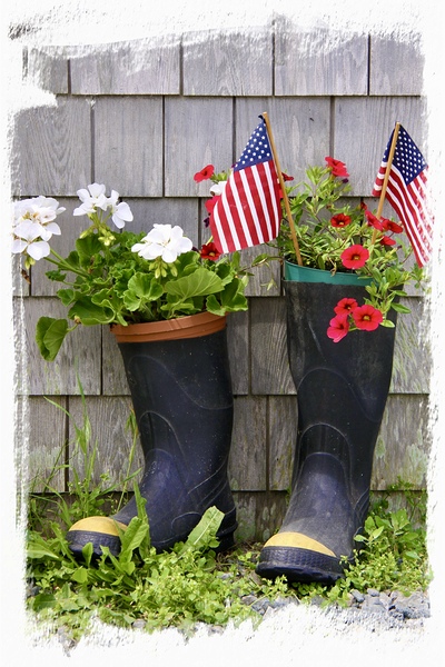 Patriotic Boots by JANIce