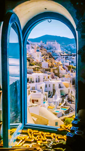 Oia Greece Window Digital Download