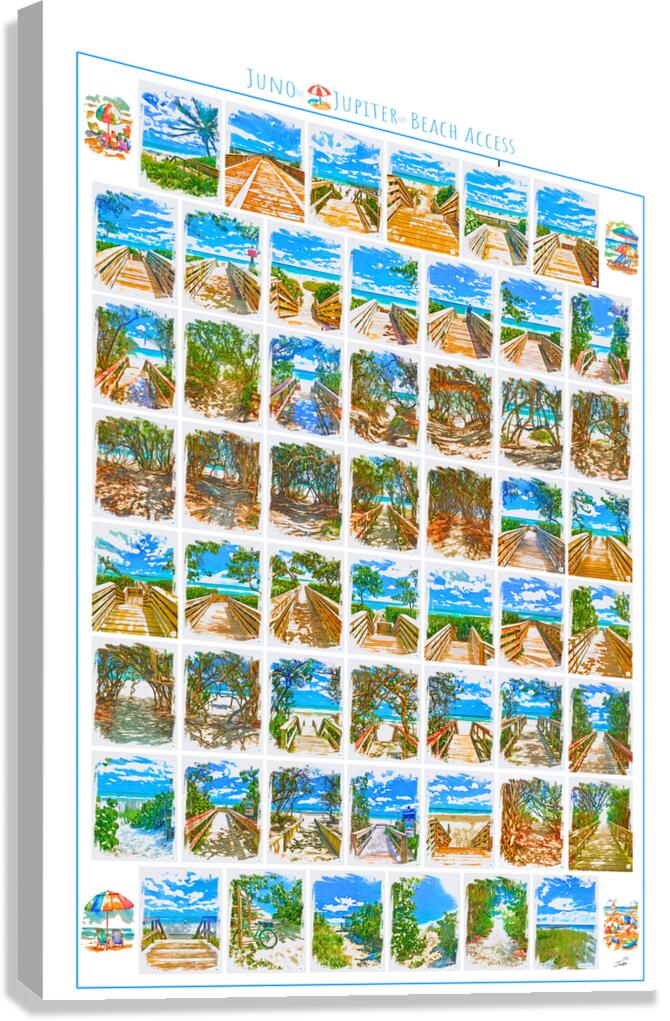 Juno Jupiter Beach Access Canvas Print