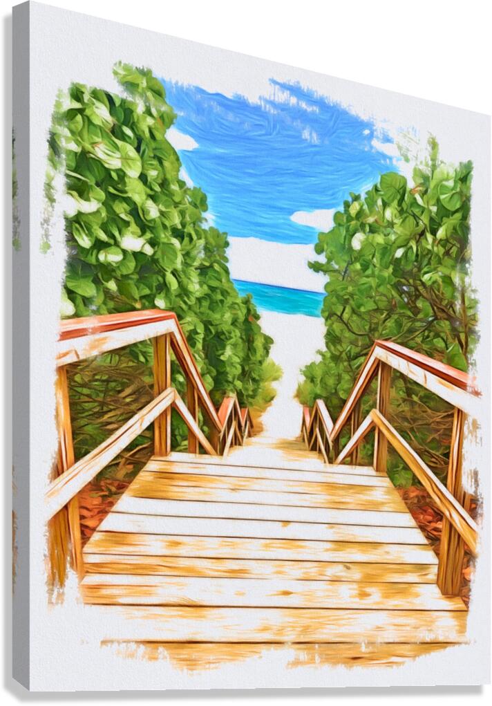Beach Access 20 Canvas Print