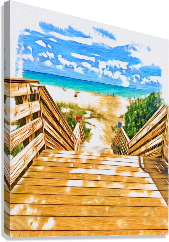 Beach Access 23 Canvas Print