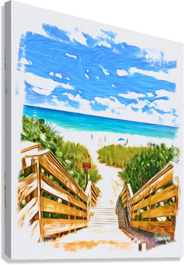 Beach Access 28 Canvas Print