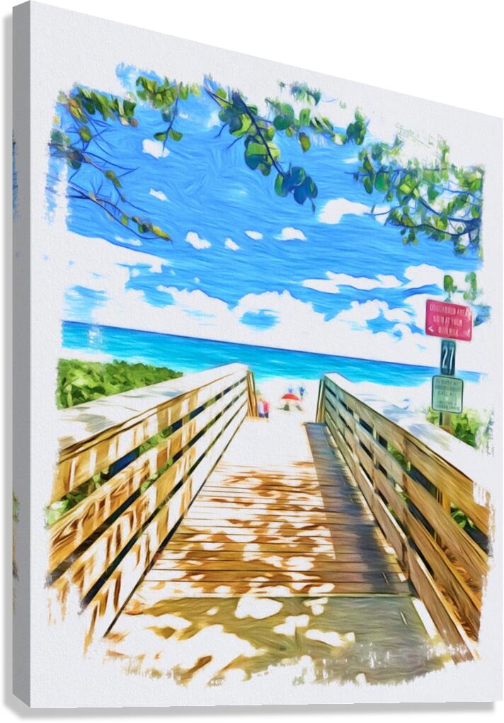 Beach Access 27 Canvas Print