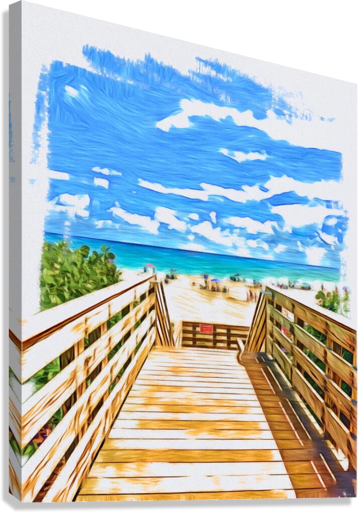 Beach Access 25 Canvas Print