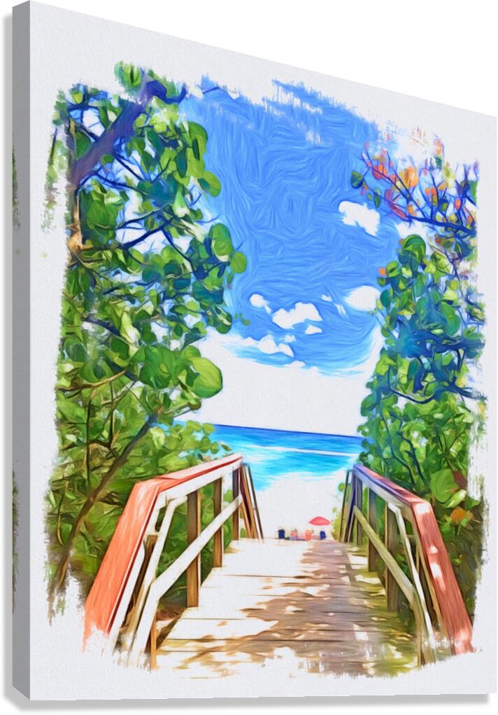 Beach Access 32 Canvas Print