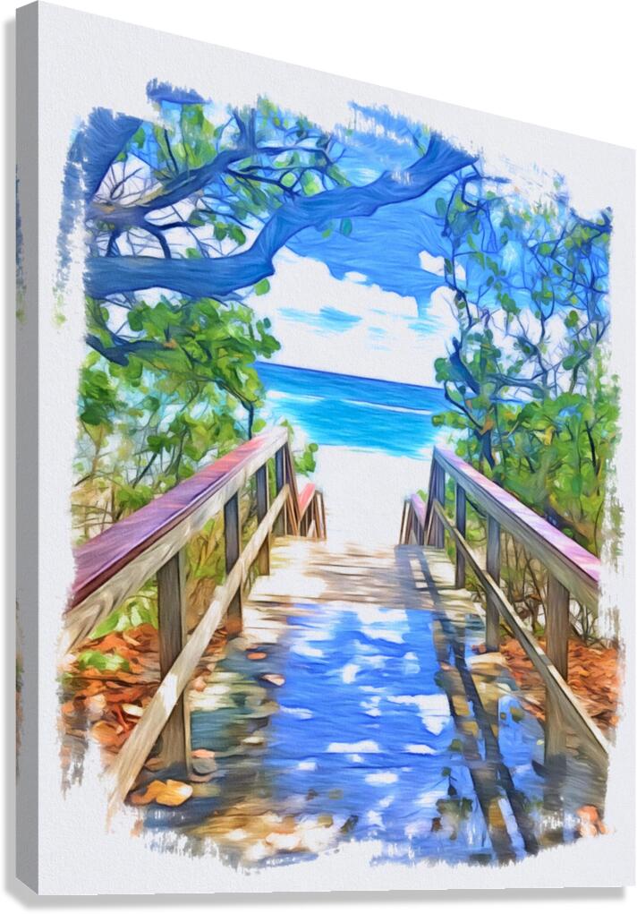 Beach Access 35 Canvas Print