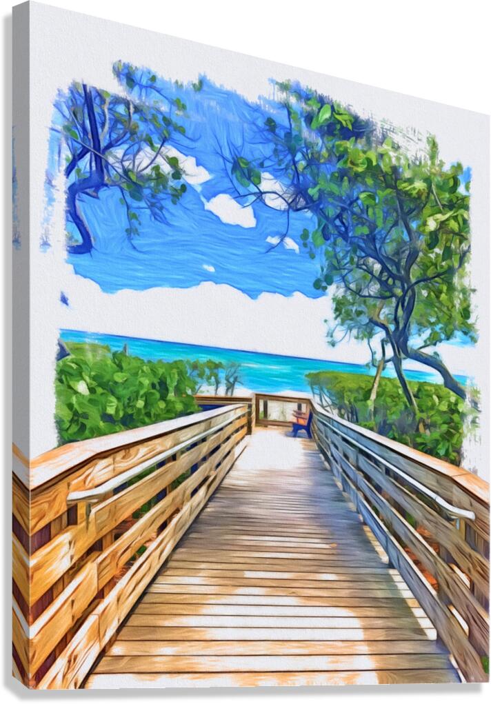 Beach Access 45 Canvas Print