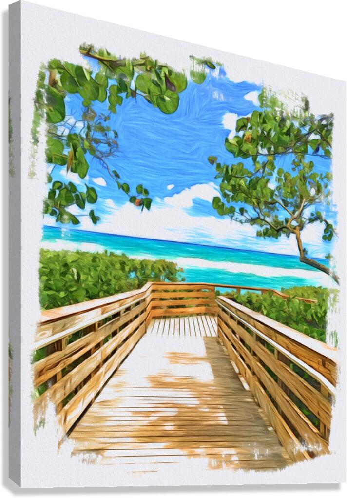 Beach Access 48 Canvas Print