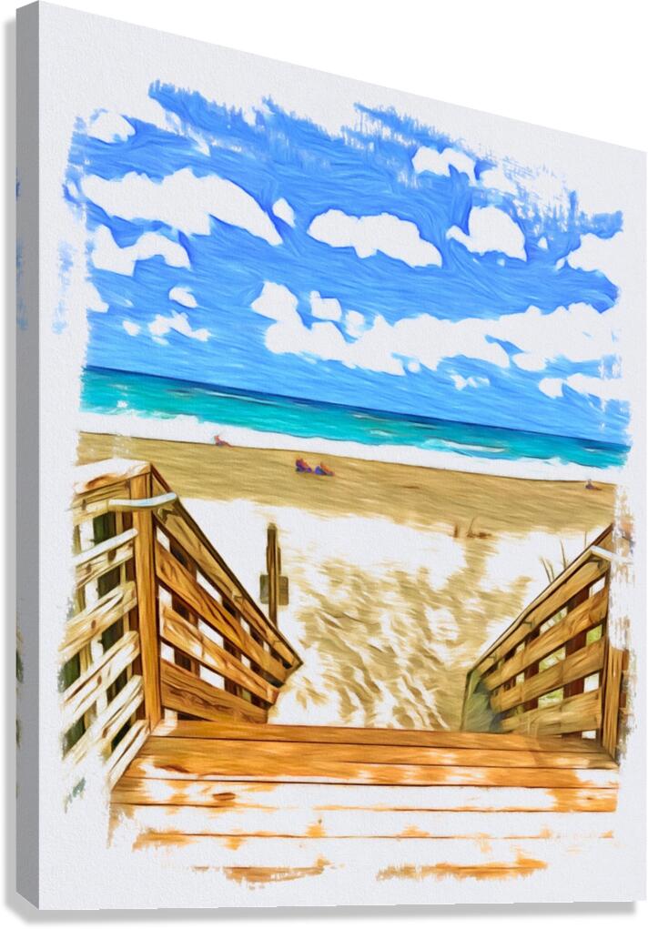 Beach Access 65 Canvas Print