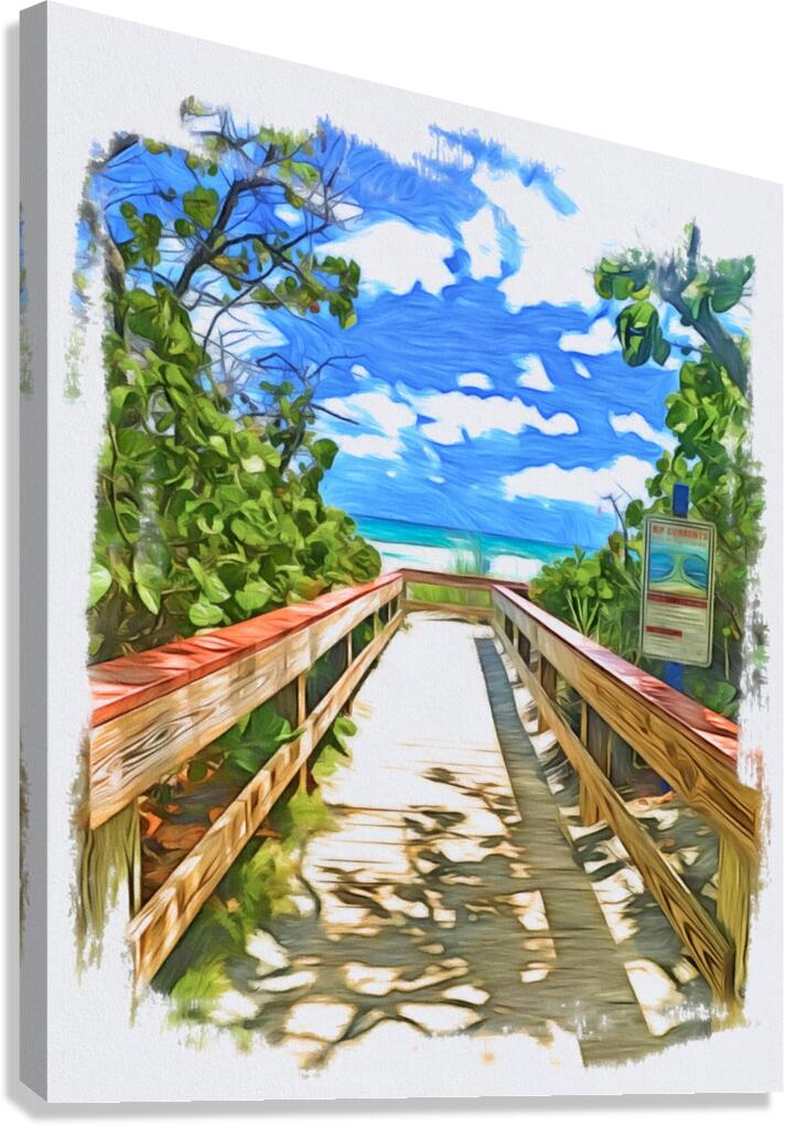 Beach Access 62 Canvas Print