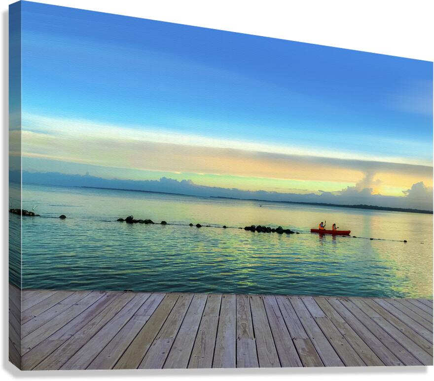 Kayaking Canvas Print