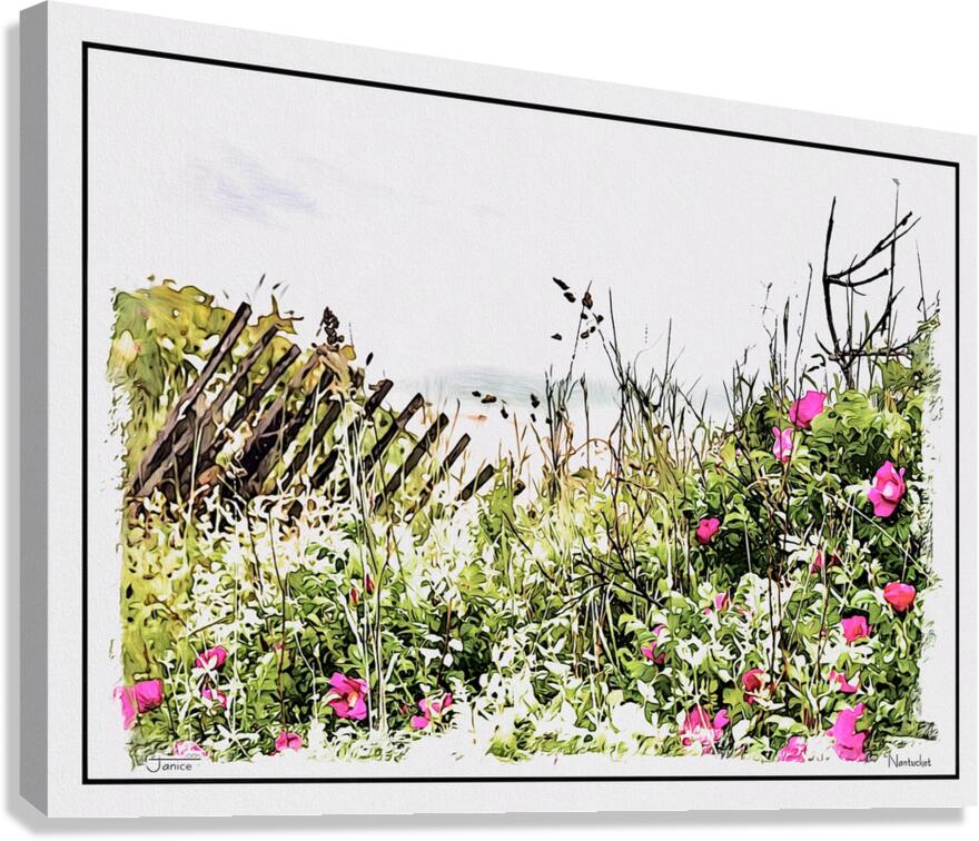 Beach Flowers  Canvas Print