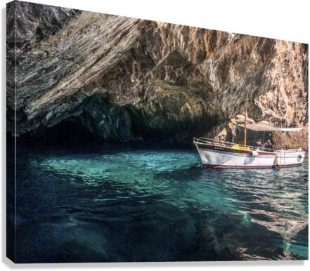 Blue Gratto Canvas Print