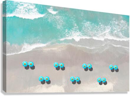 Beach Umbrellas Canvas Print
