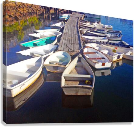 Row Boats Canvas Print