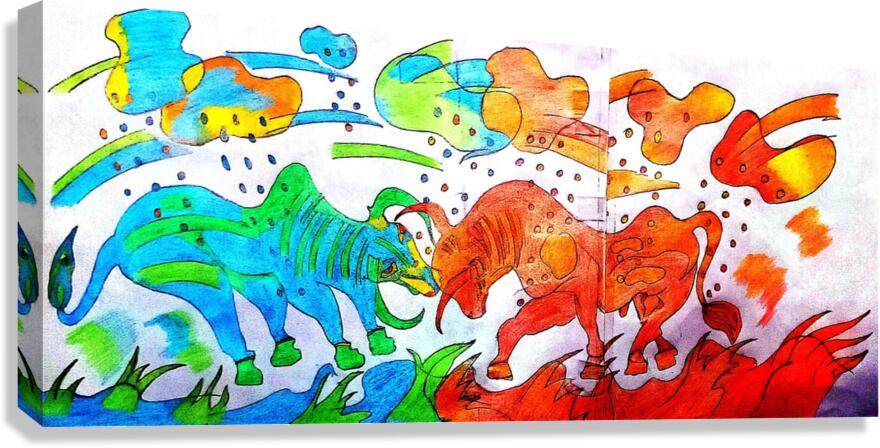 Bulls Canvas Print