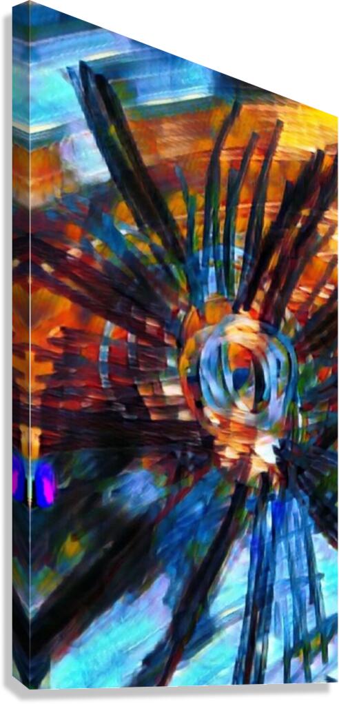Spin lines Canvas Print